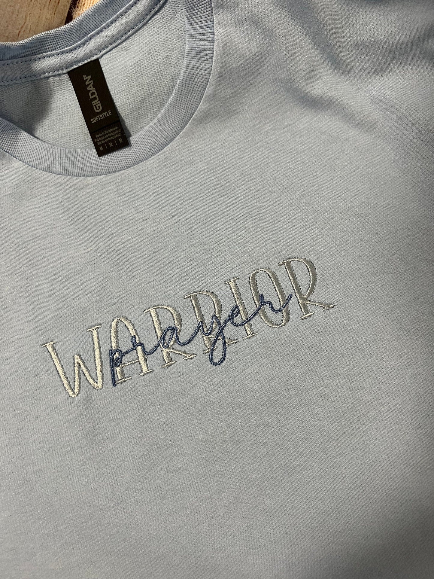 Prayer Warrior Embroidered T-shirt