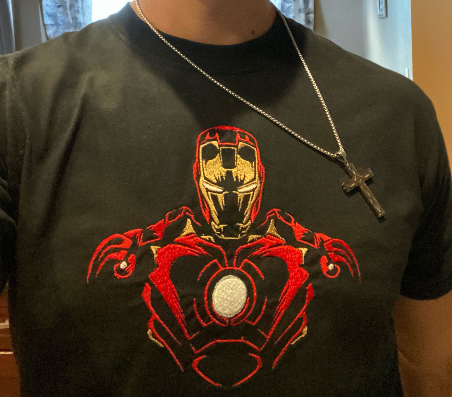 Iron Man Embroidered T-shirt