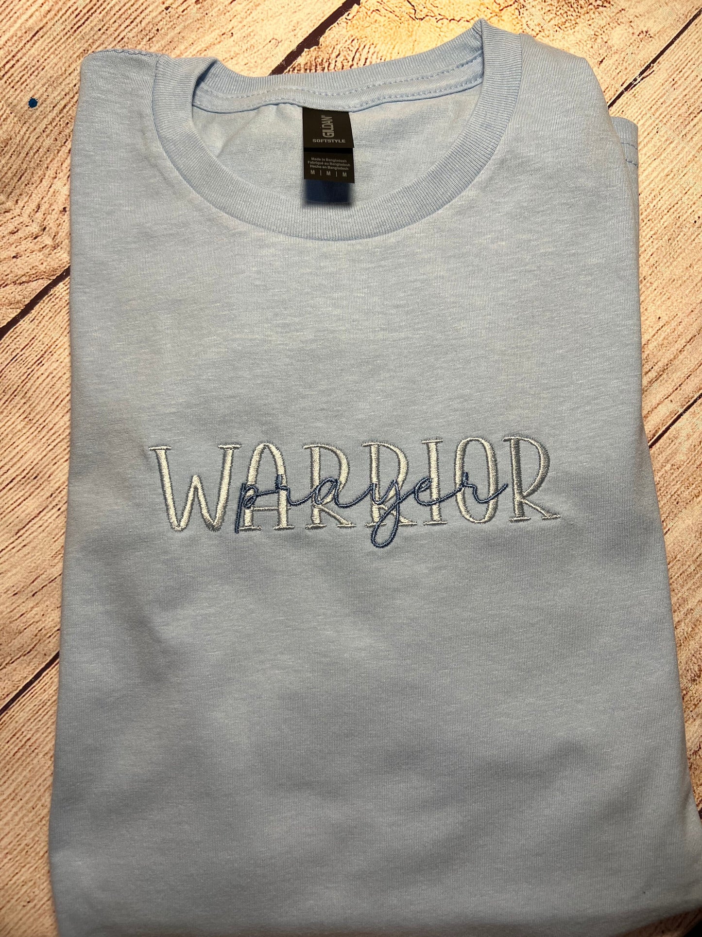 Prayer Warrior Embroidered T-shirt
