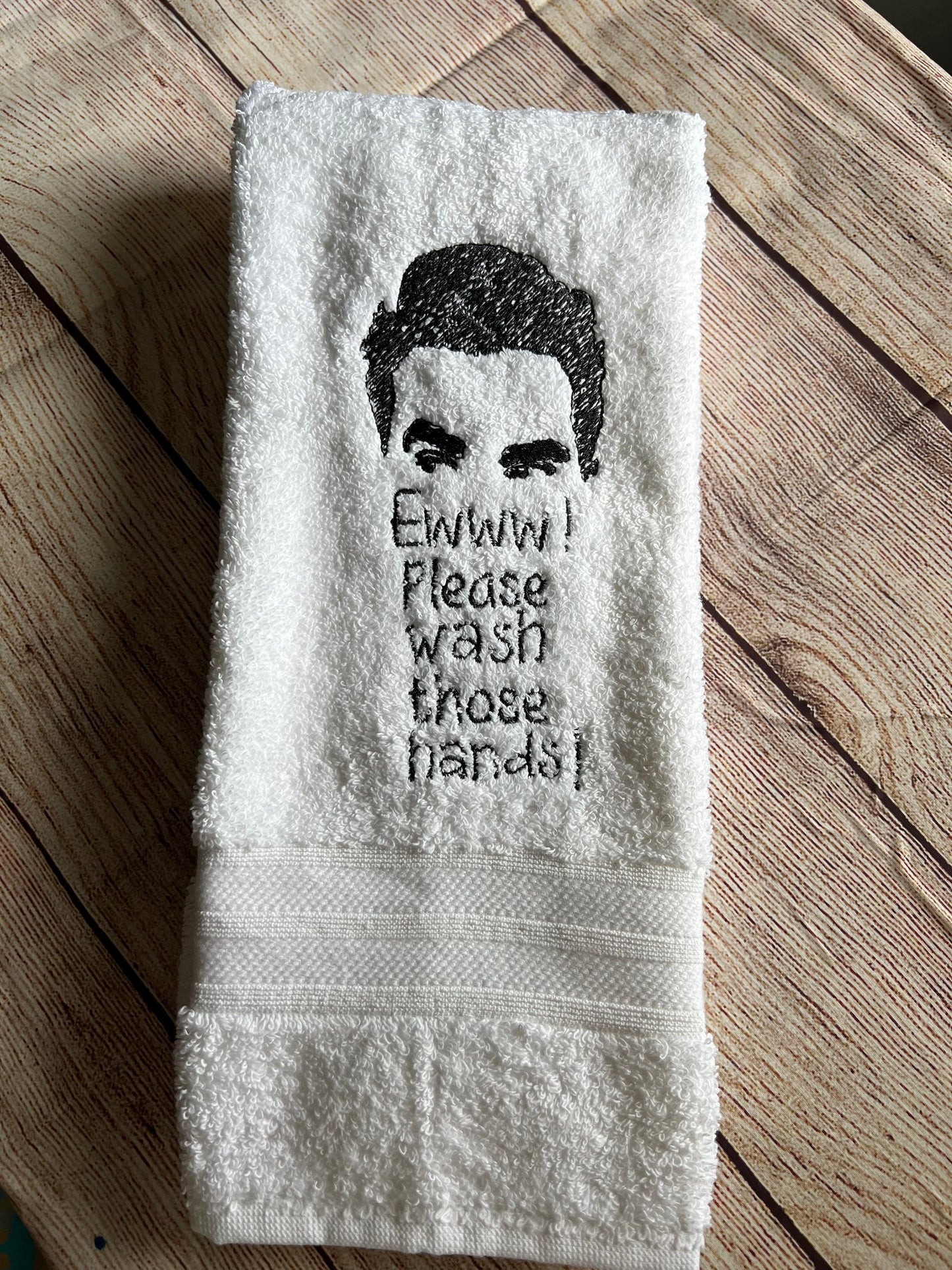 David Rose comedic Hand Towel