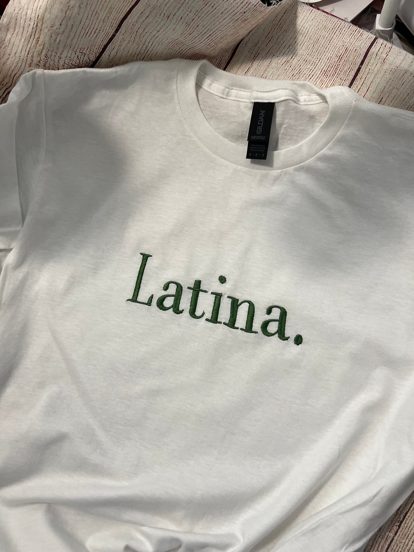Latina. Embroidered T-shirt
