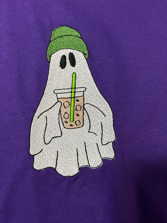 Frappe Ghost  Embroidered T-shirt