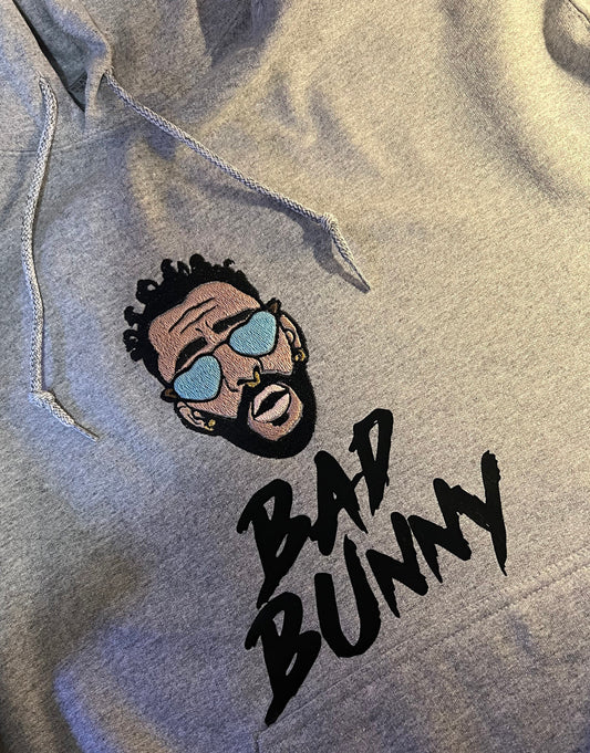 Bad Bunny Embroidered Hoodie