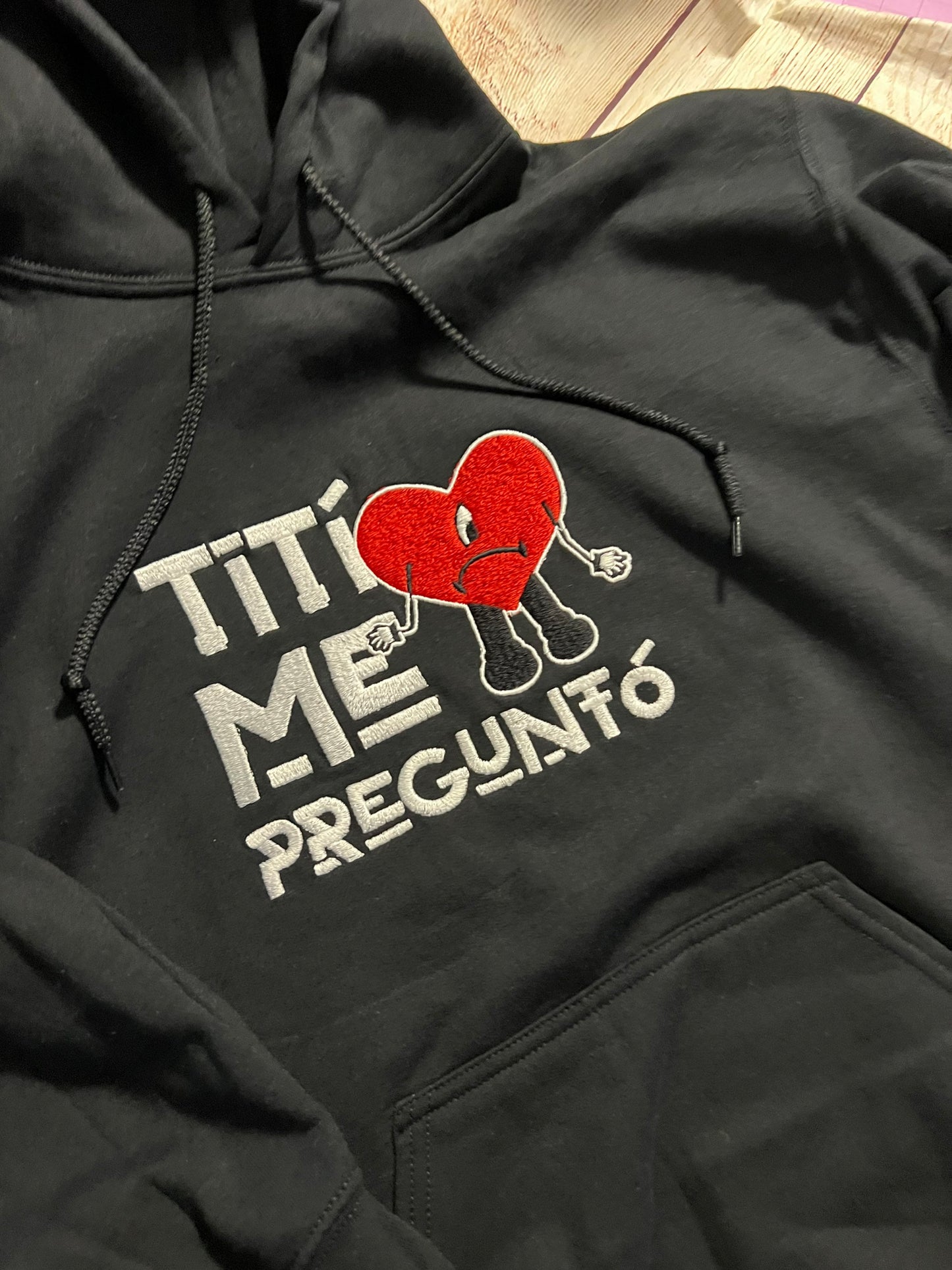 Titi Me Pregunto - Bad Bunny Embroidered Hoodie