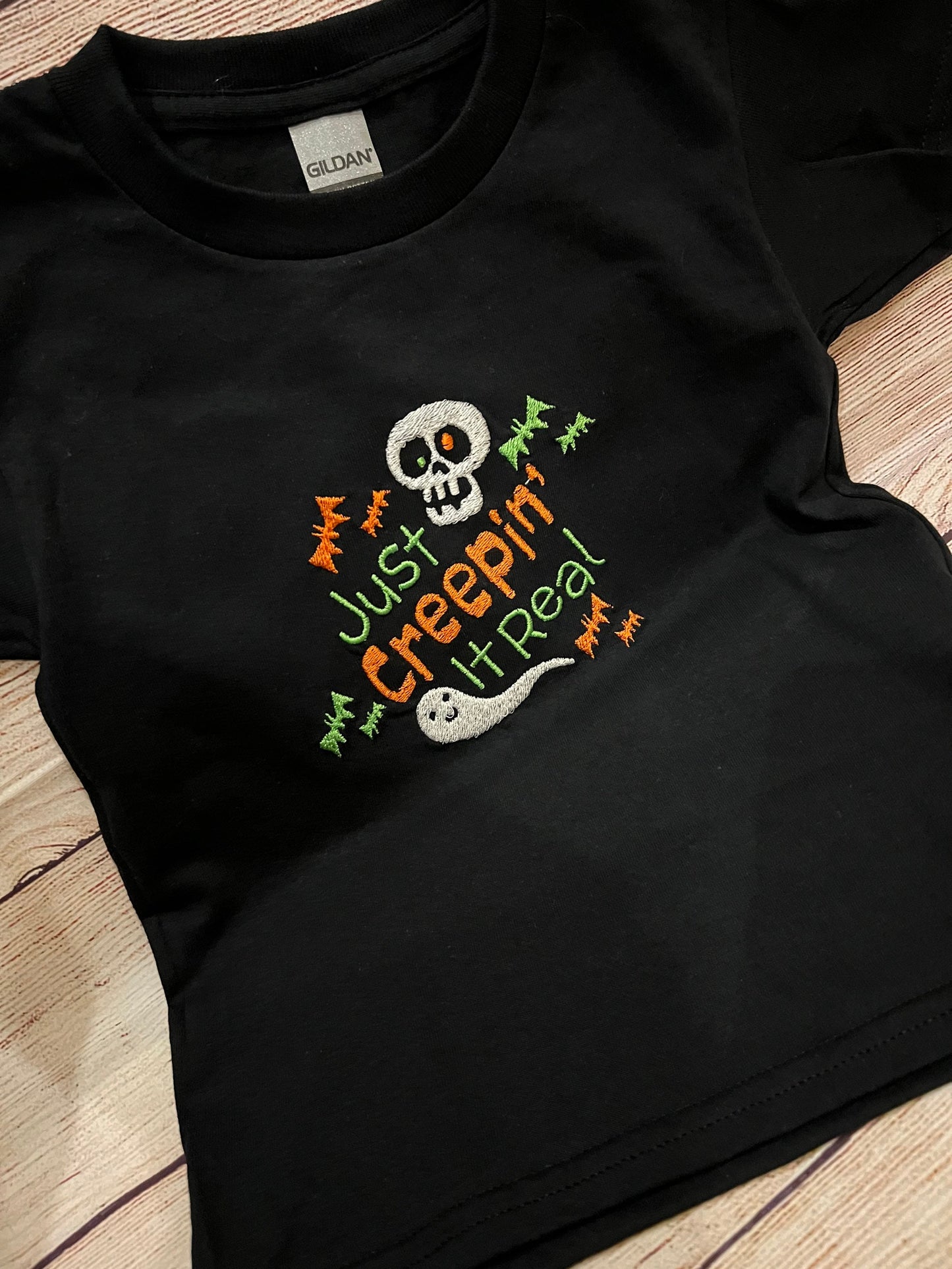 Creepin It Real Embroidered T-shirt