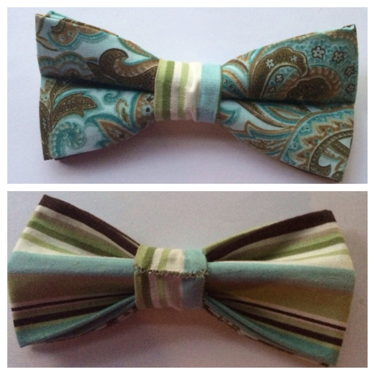 Striping Me Paisley Bow Tie
