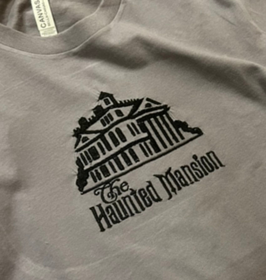 Haunted Mansion Embroidered T-shirt
