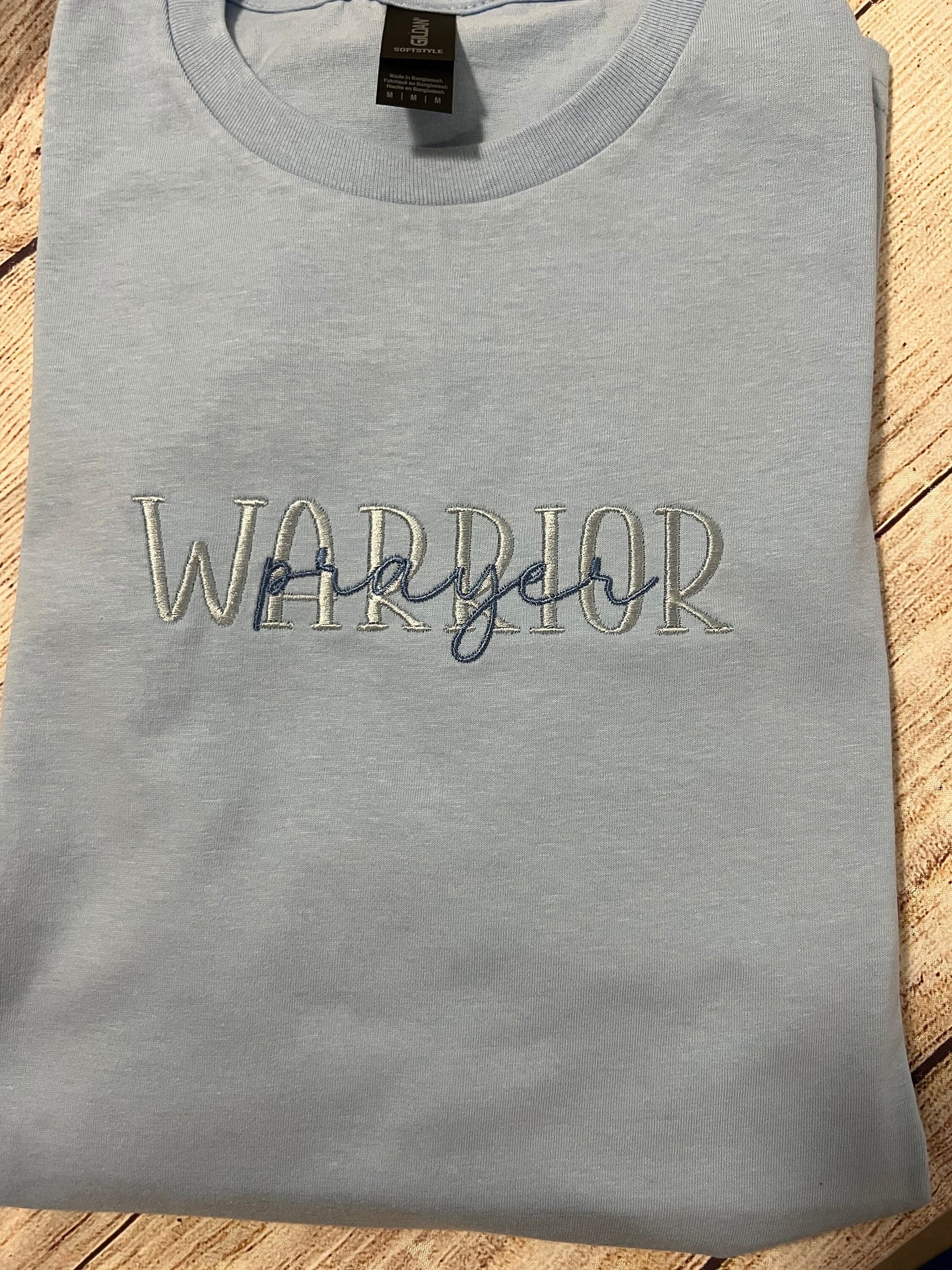 Prayer Warrior Embroidered T-shirt