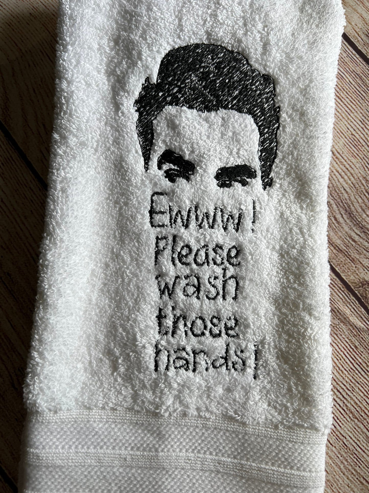 David Rose comedic Hand Towel