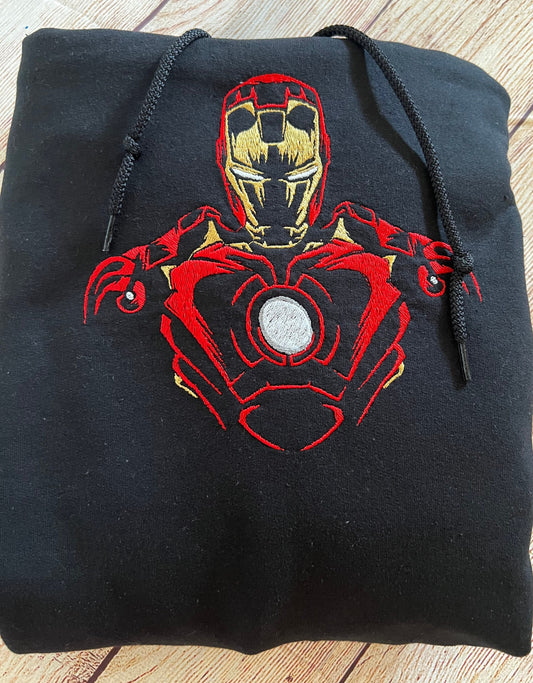 Iron Man Embroidered Hoodie