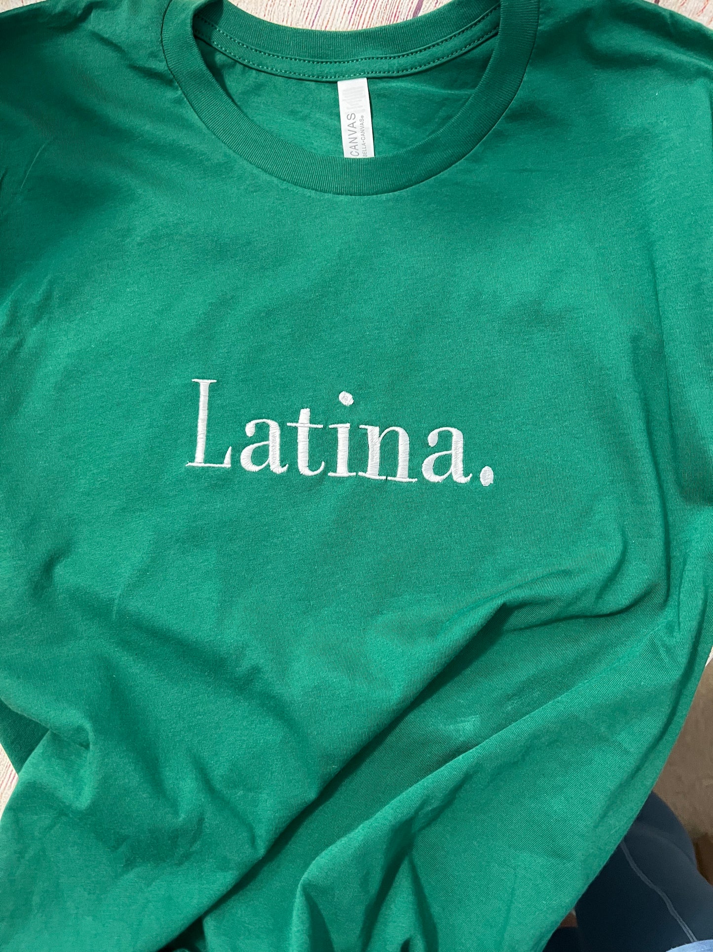 Latina. Embroidered T-shirt