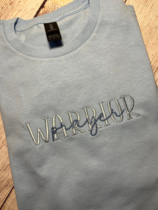 Prayer Warrior Embroidered T-shirt