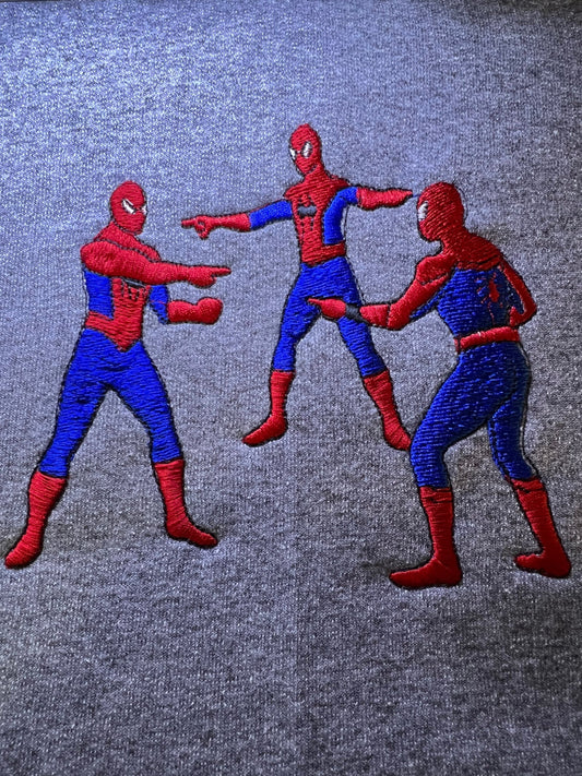 Spiderman Trío Embroidered Hoodie