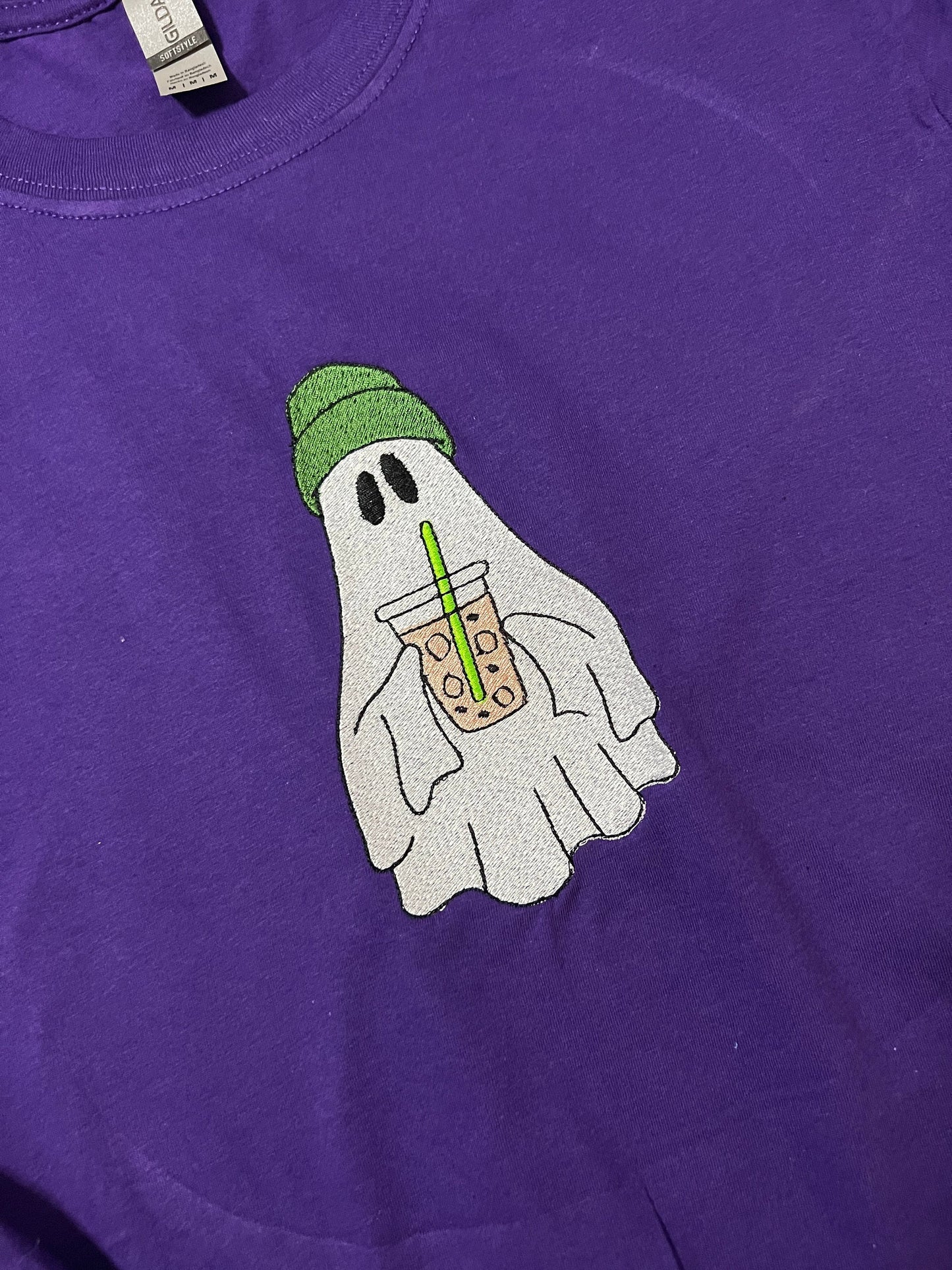 Frappe Ghost  Embroidered T-shirt