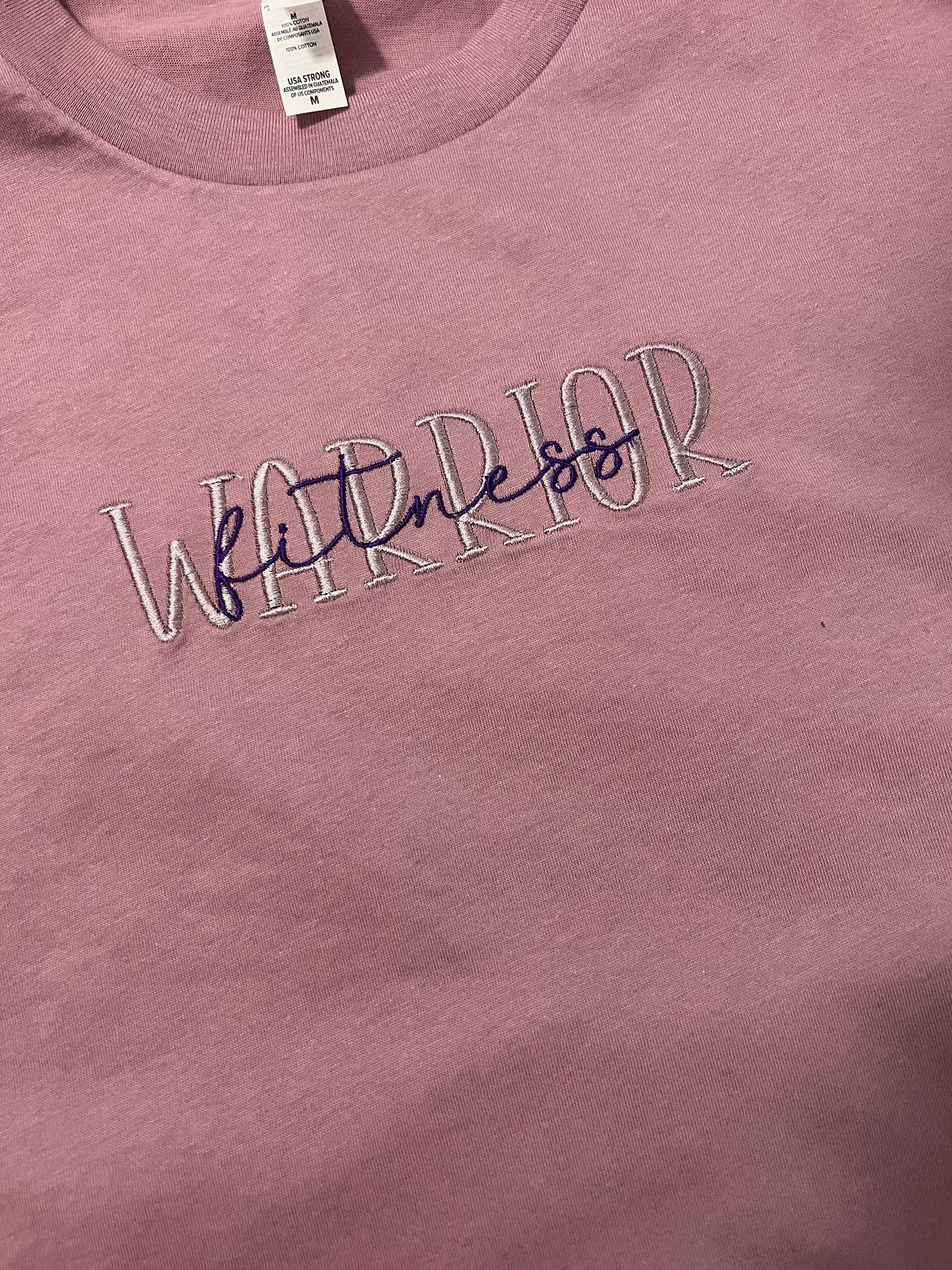 Fitness Warrior Embroidered T-shirt