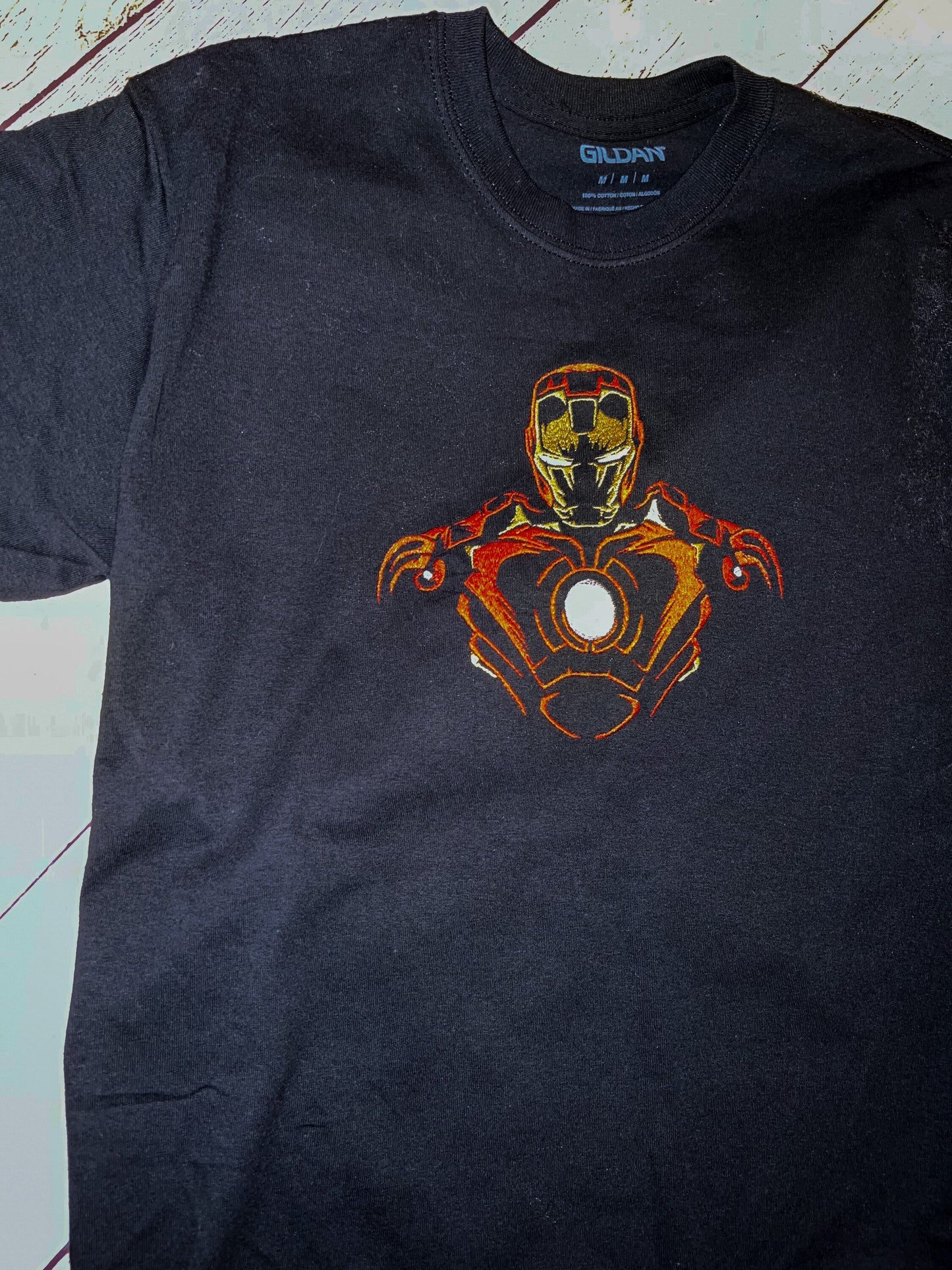 Iron Man Embroidered T-shirt