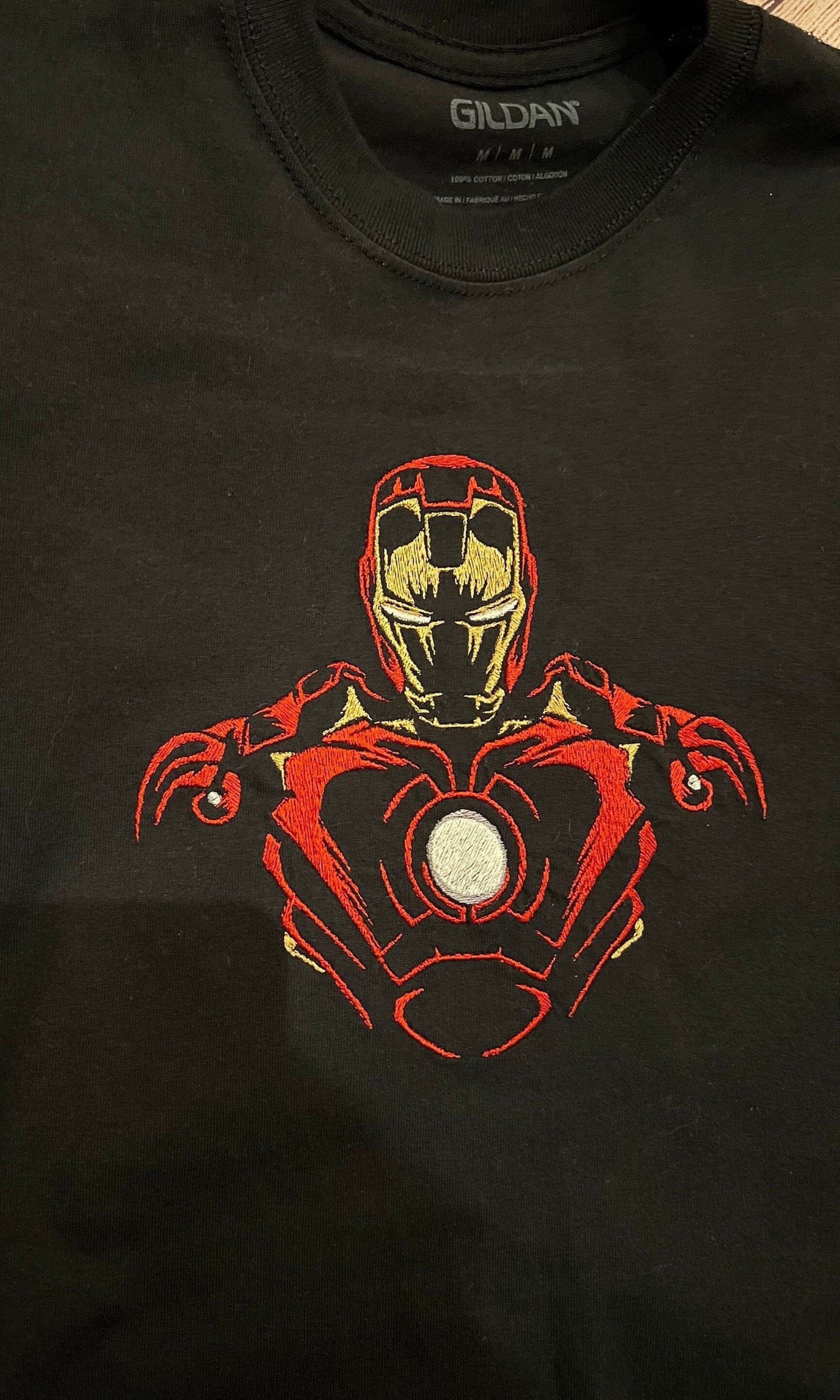 Iron Man Embroidered T-shirt