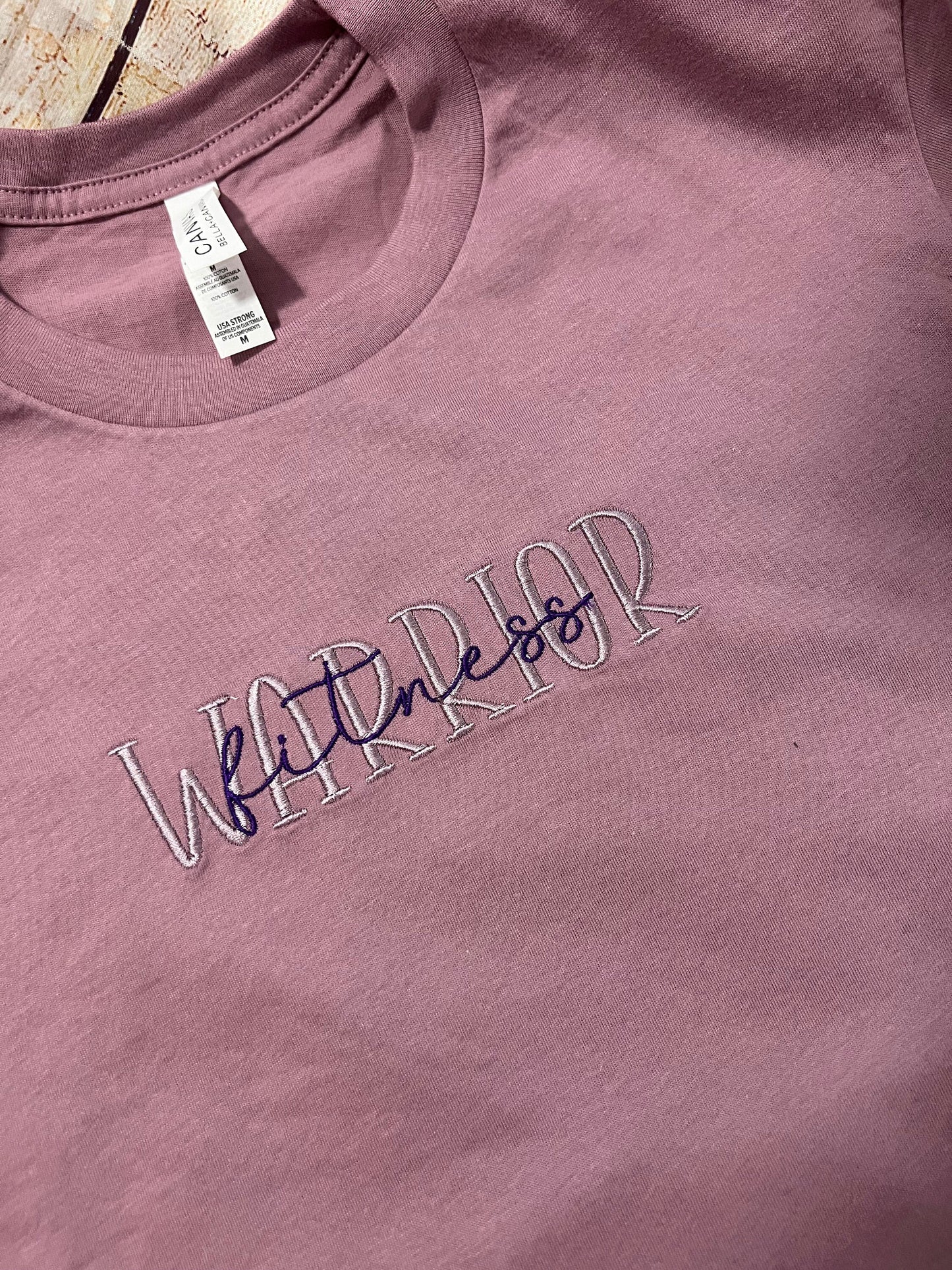Fitness Warrior Embroidered T-shirt