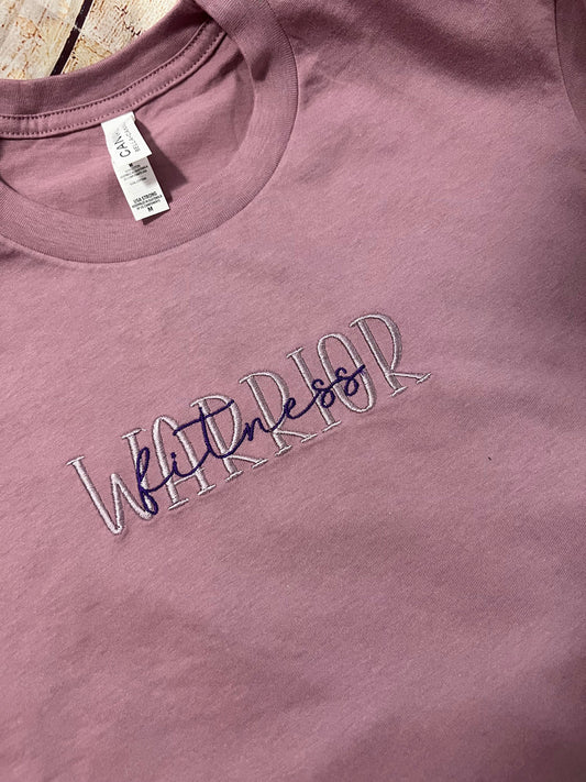 Fitness Warrior Embroidered T-shirt