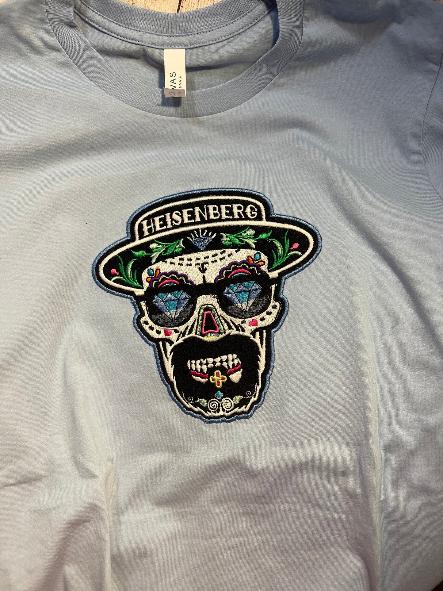 Skull Embroidered T-shirt