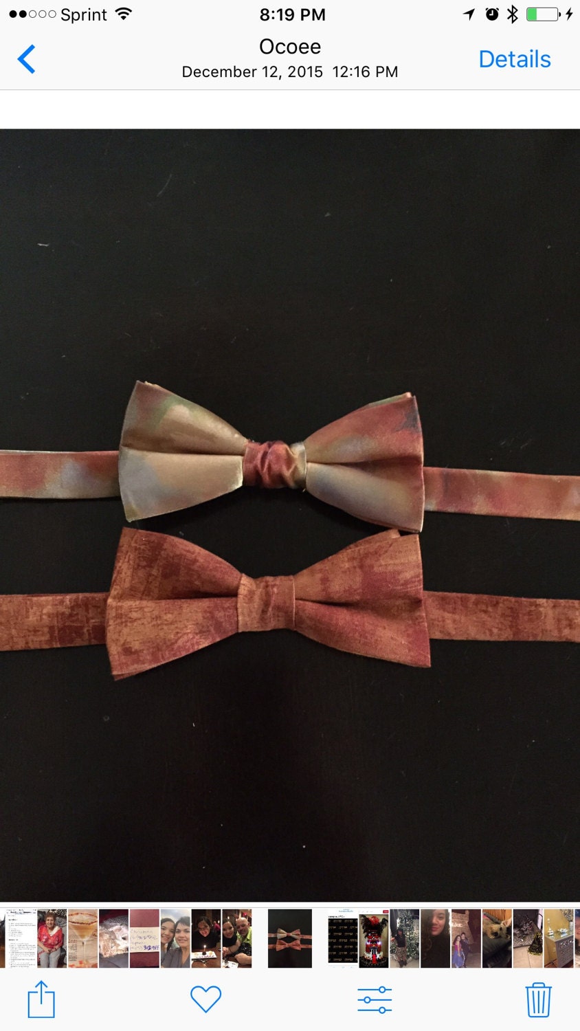 Rose Gold bow tie