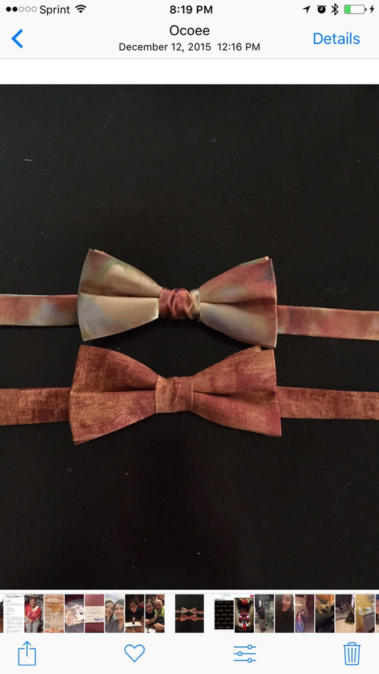 Rose Gold bow tie
