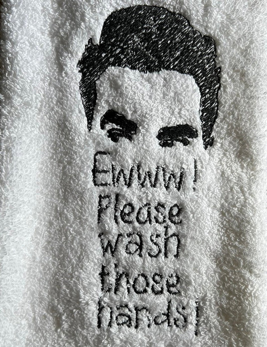 David Rose comedic Hand Towel