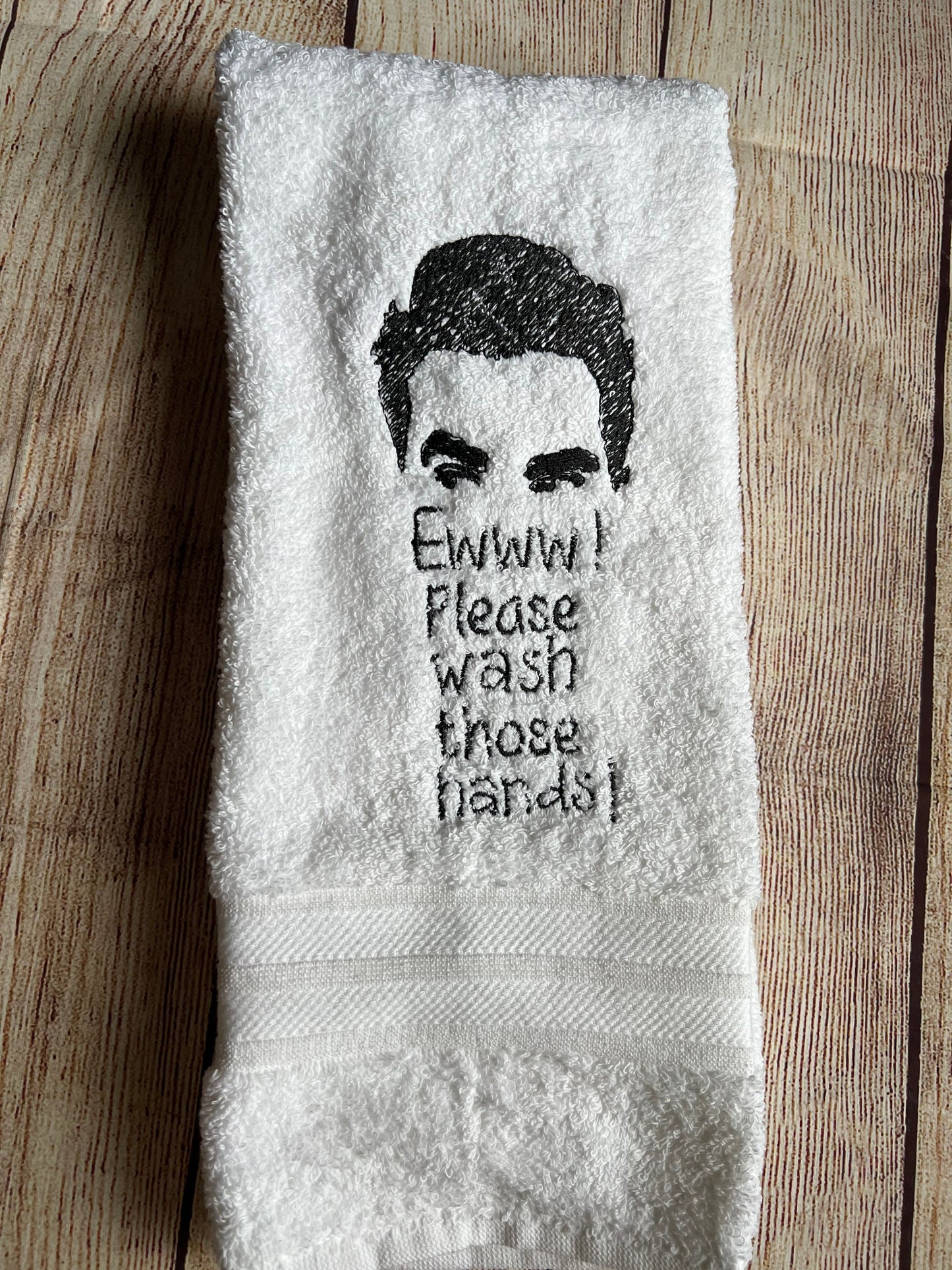 David Rose comedic Hand Towel
