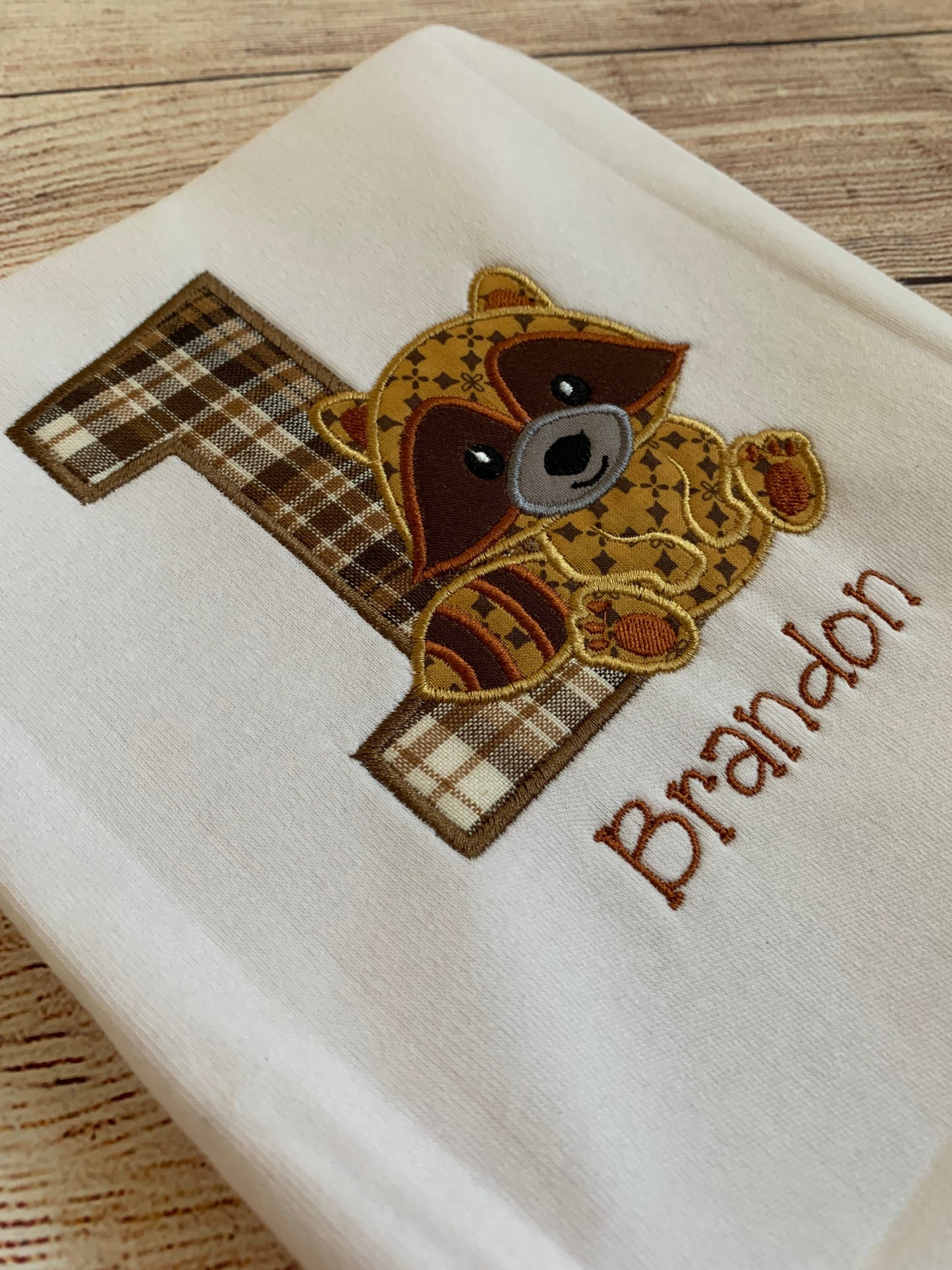 Little Critter Raccoon Embroidered Birthday T-shirt