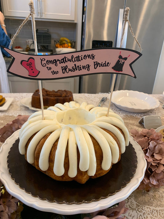 Blushing Bride Cake Topper