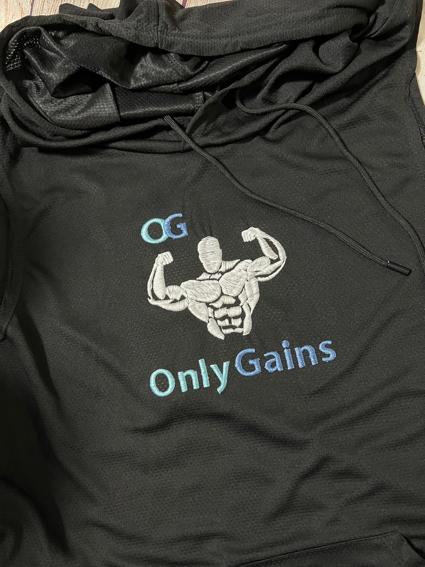Only Gains Sleeveless Work Out Hoodie