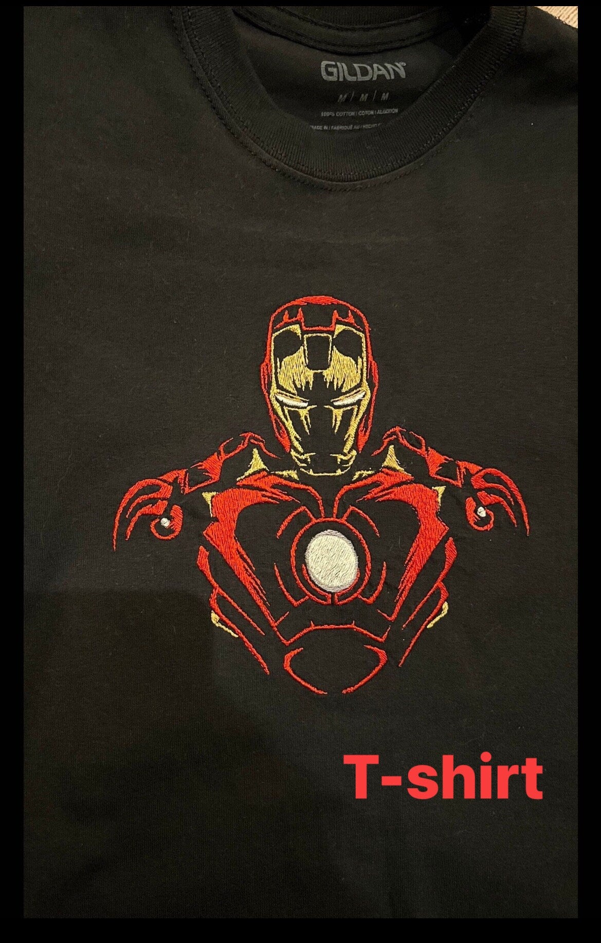 Iron Man Embroidered T-shirt