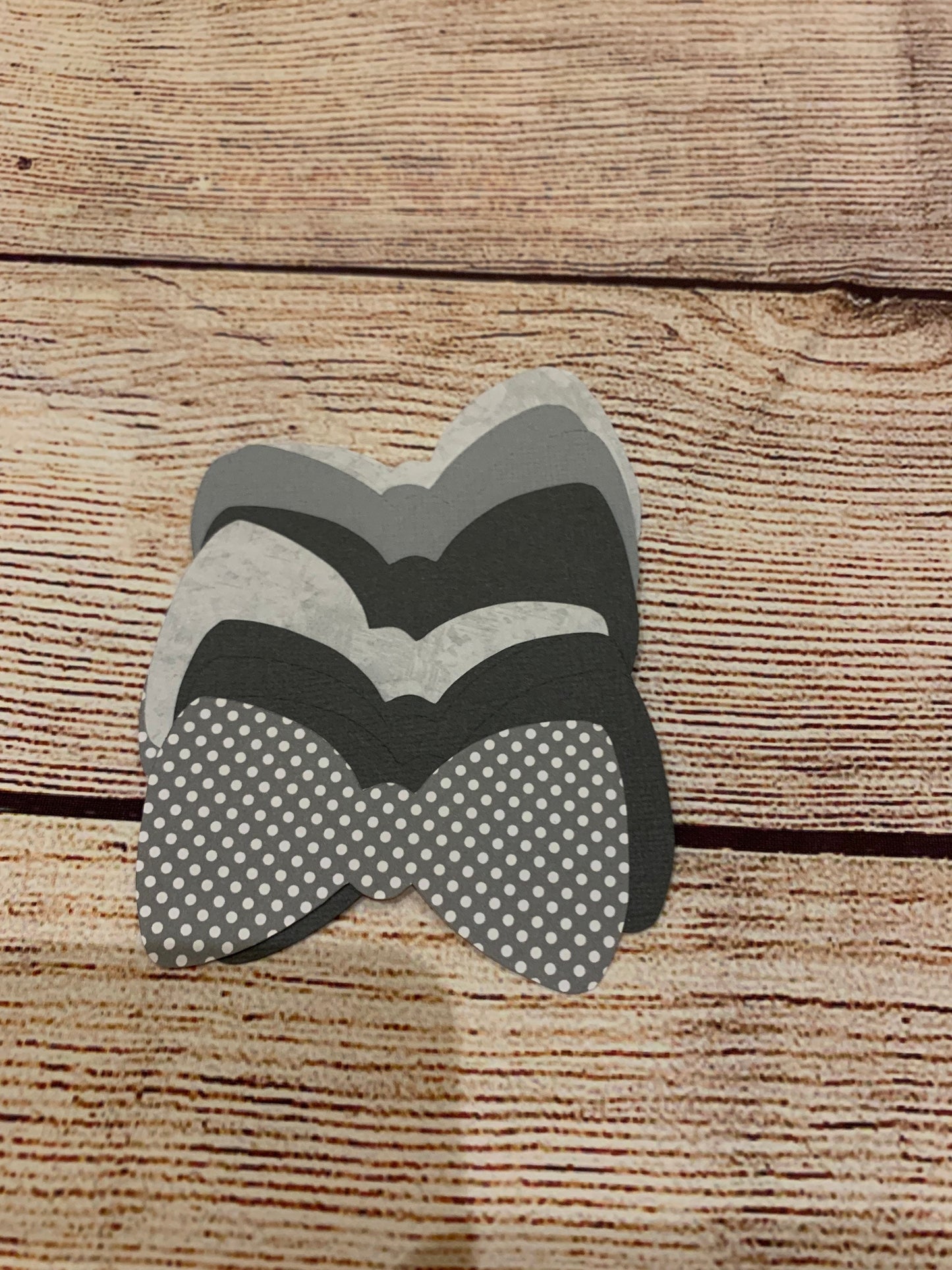 Bow Tie Cut Out - Shades of Grey