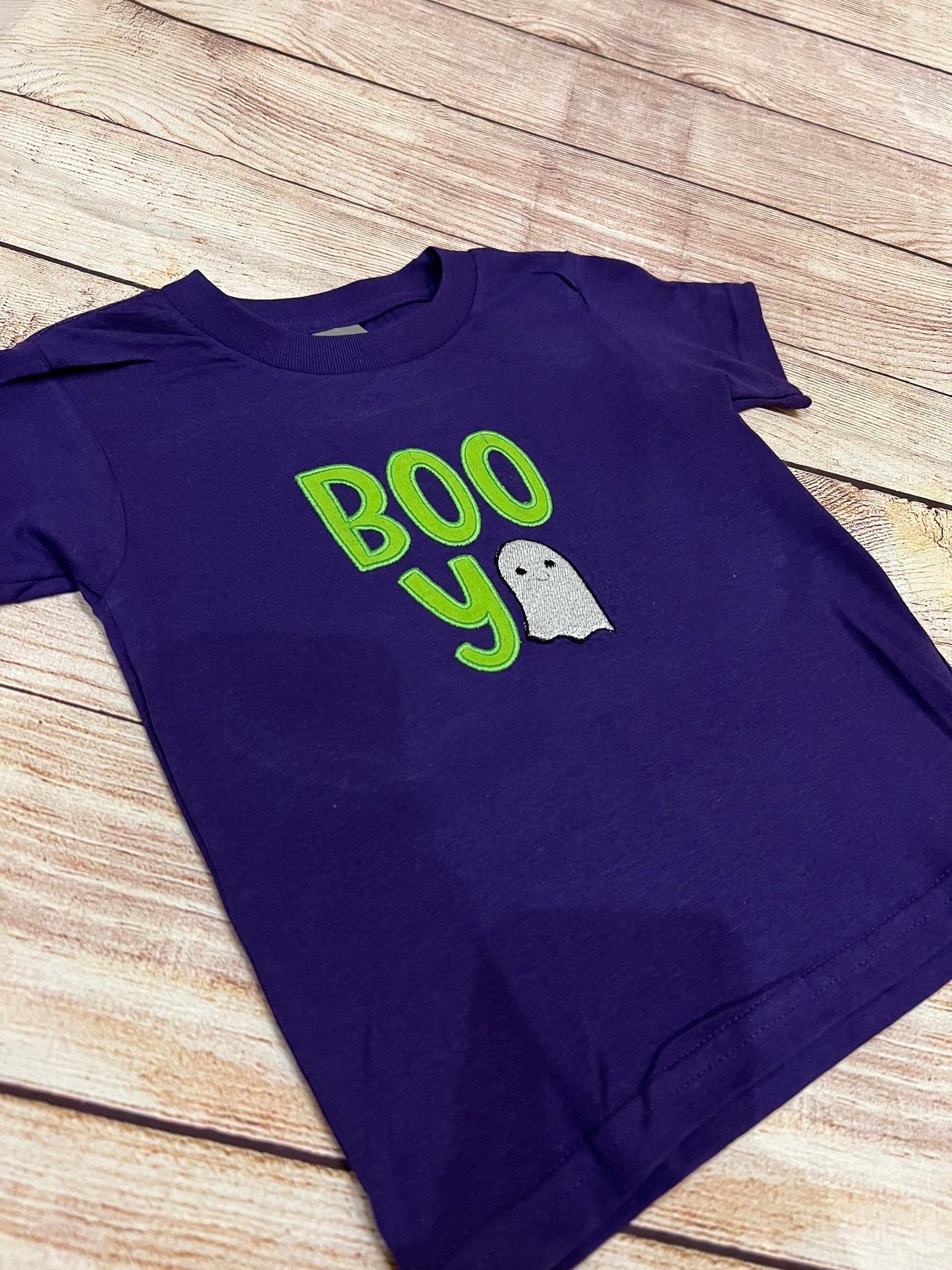 Boo Ya Kids Embroidered Halloween Ghost T-shirt