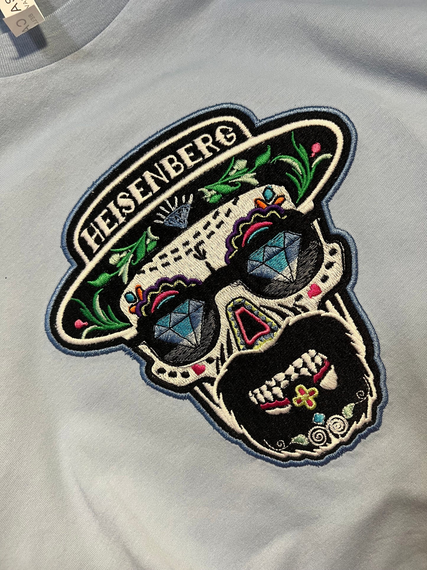 Skull Embroidered T-shirt