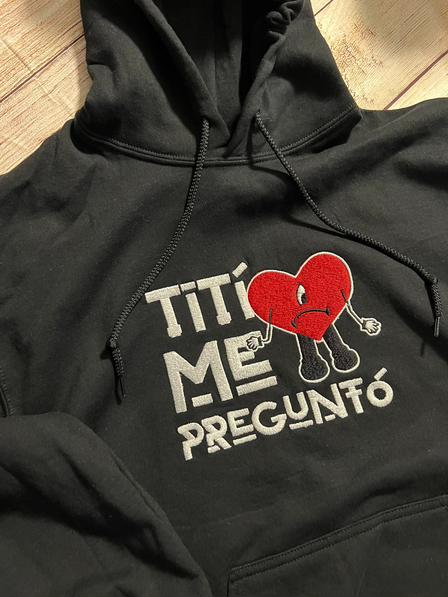 Titi Me Pregunto - Bad Bunny Embroidered Hoodie