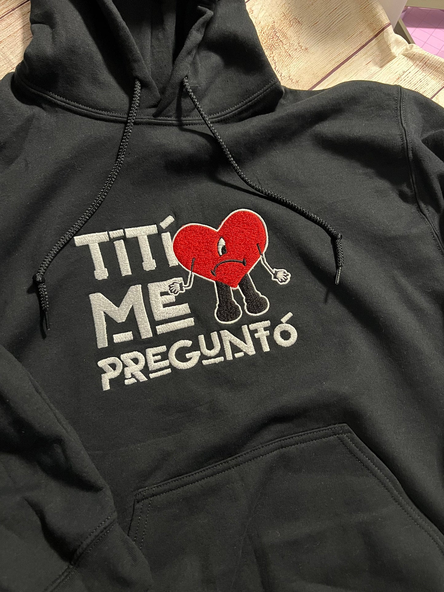 Titi Me Pregunto - Bad Bunny Embroidered Hoodie