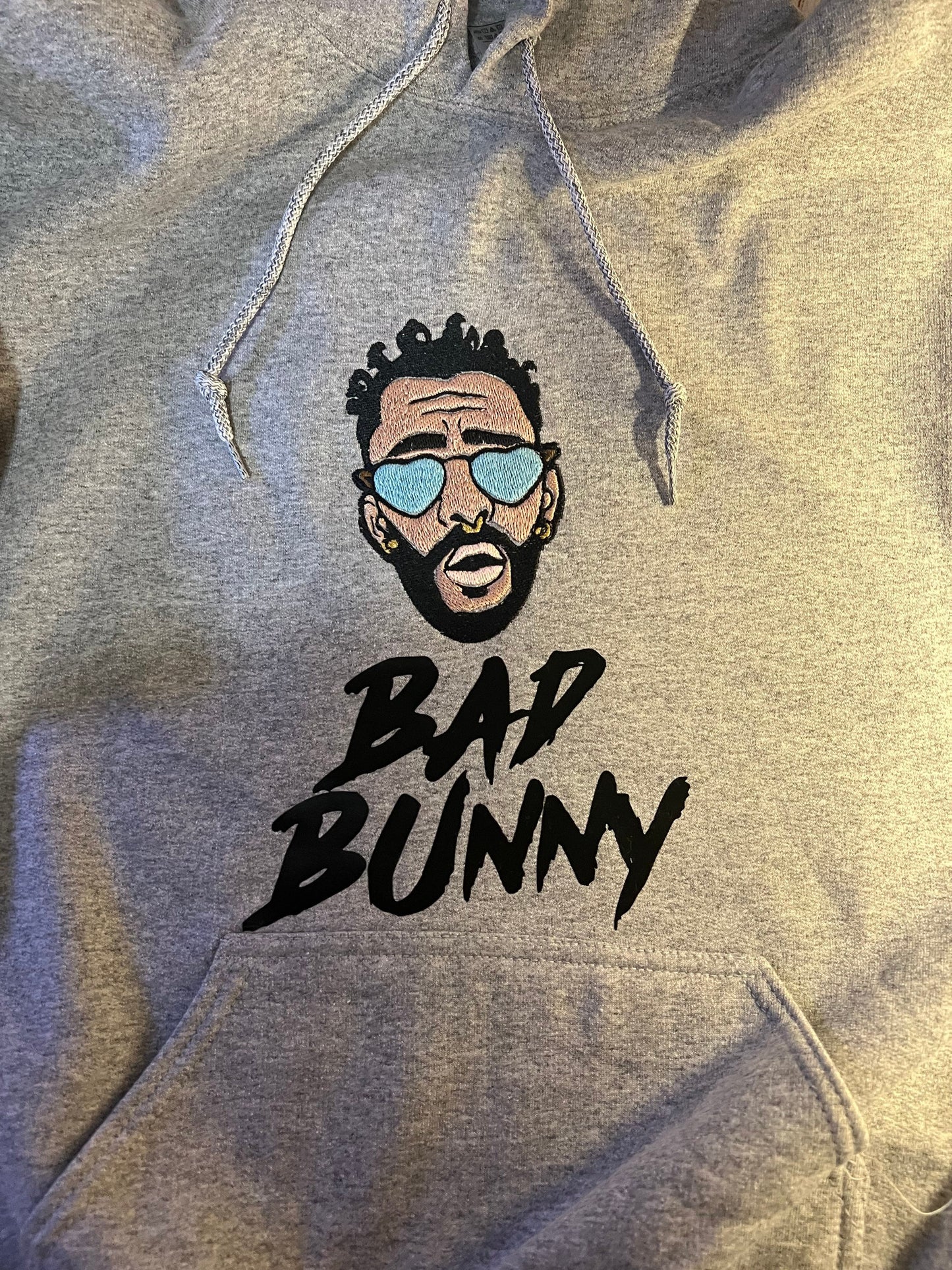 Bad Bunny Embroidered Hoodie