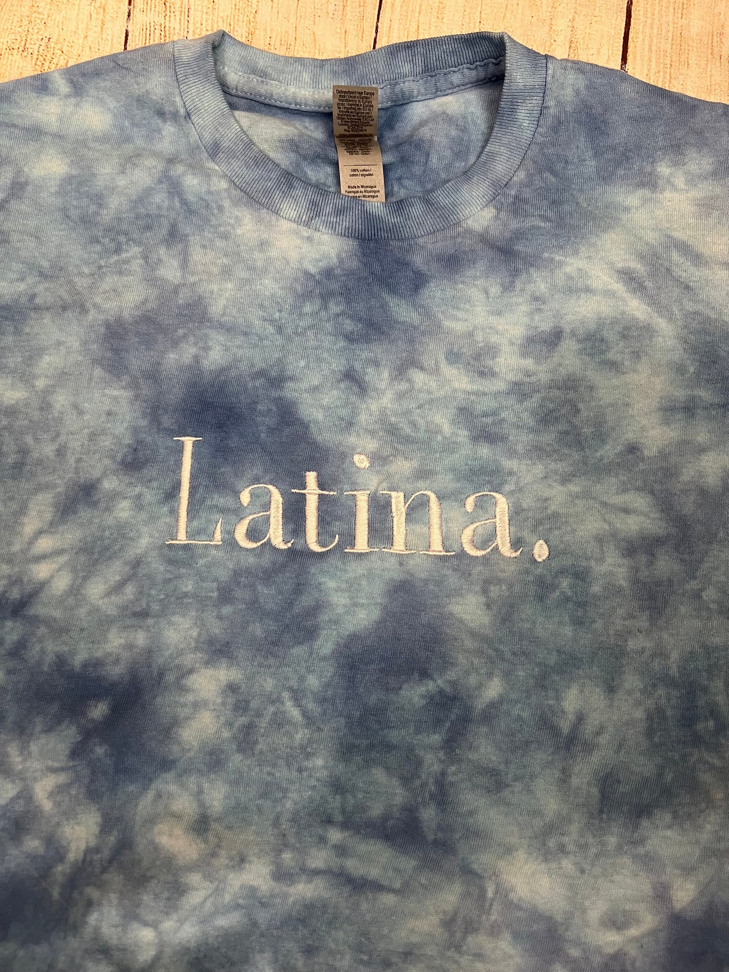Latina. Embroidered T-shirt