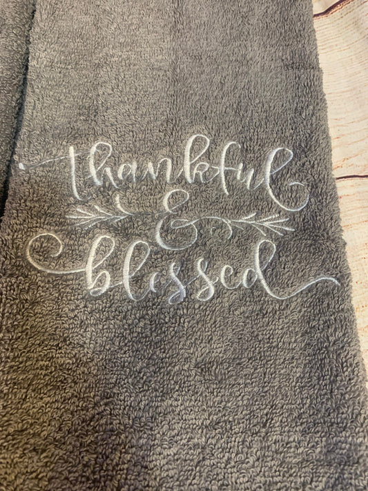 Thanksgiving Thankful Blessed Hand Towel