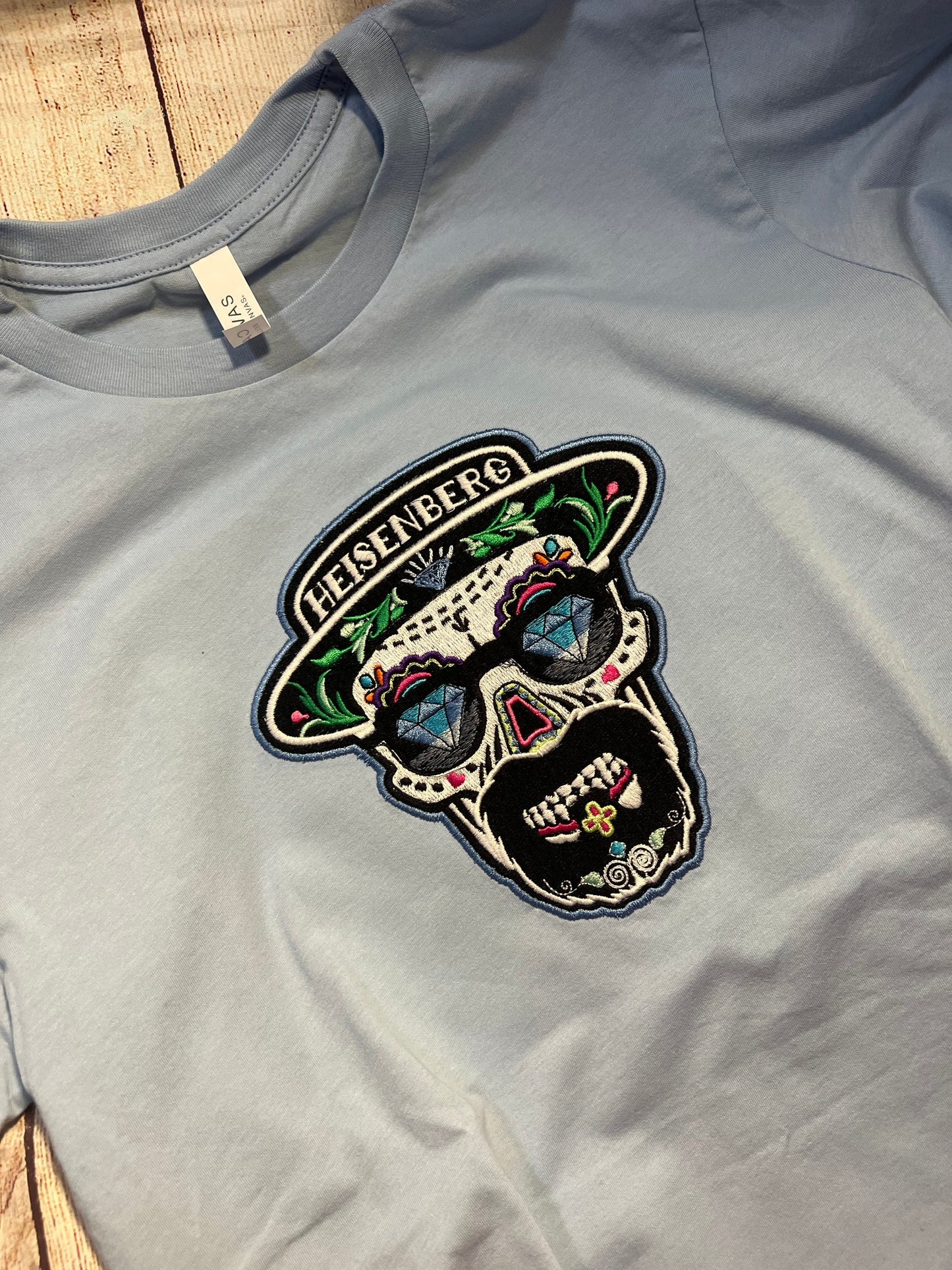 Skull Embroidered T-shirt