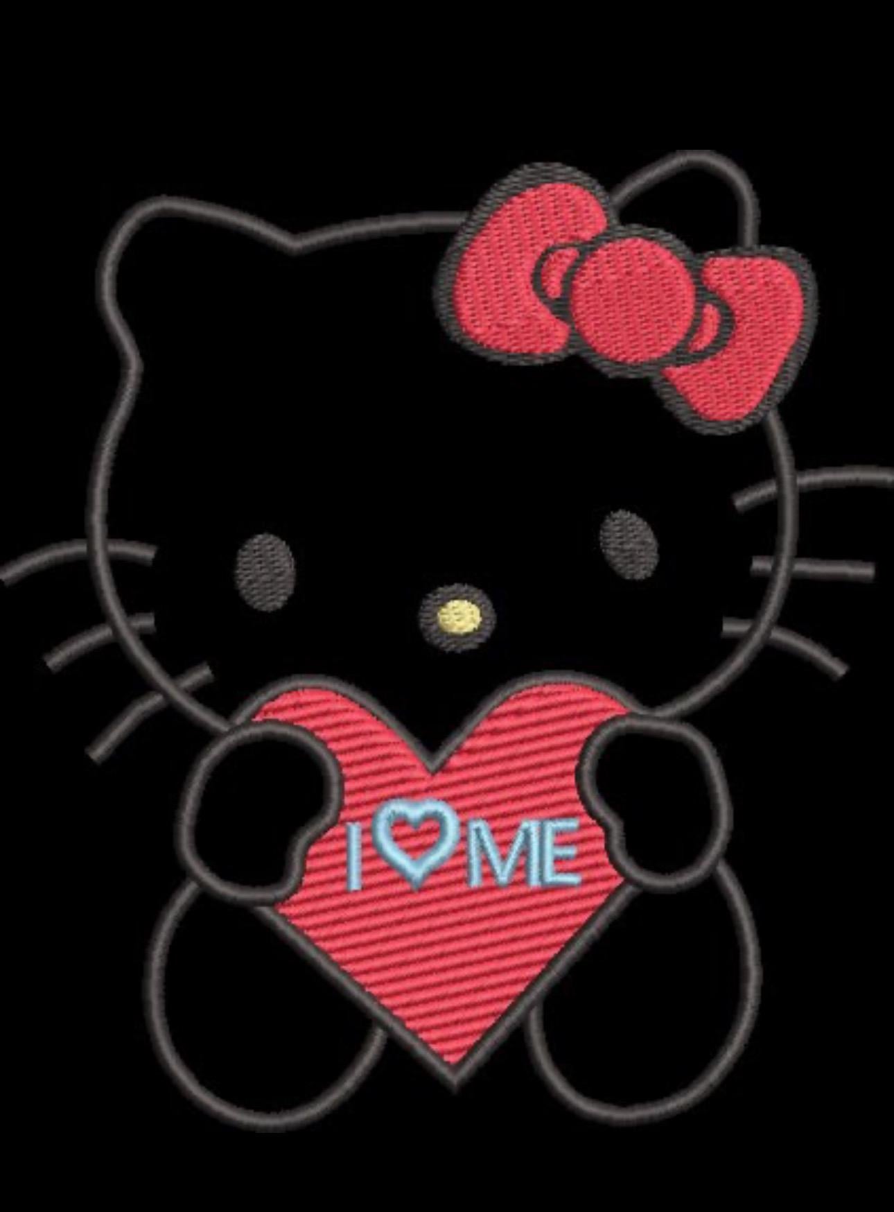 Hey Kitty Embroidered Hoodie