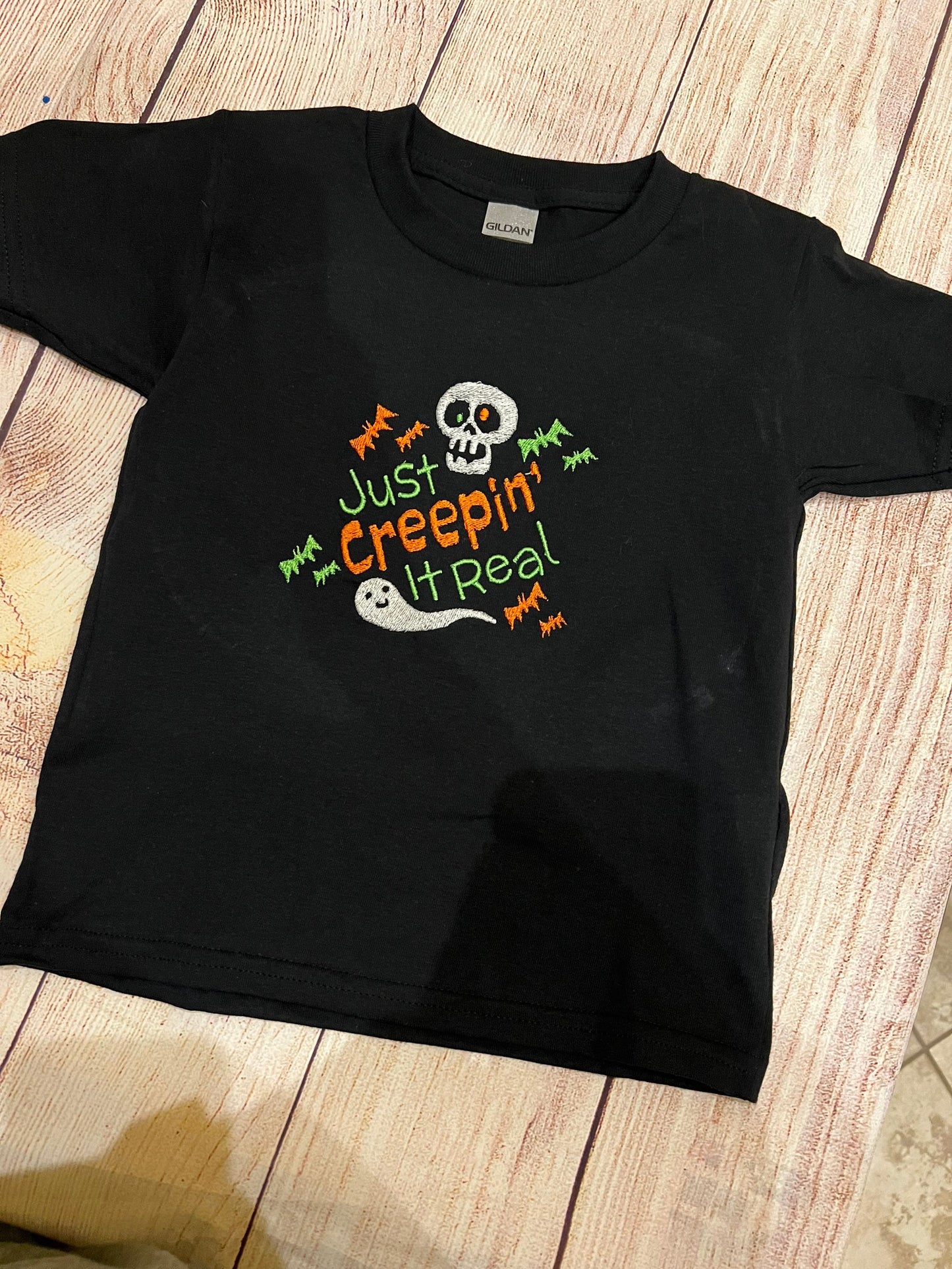 Creepin It Real Embroidered T-shirt