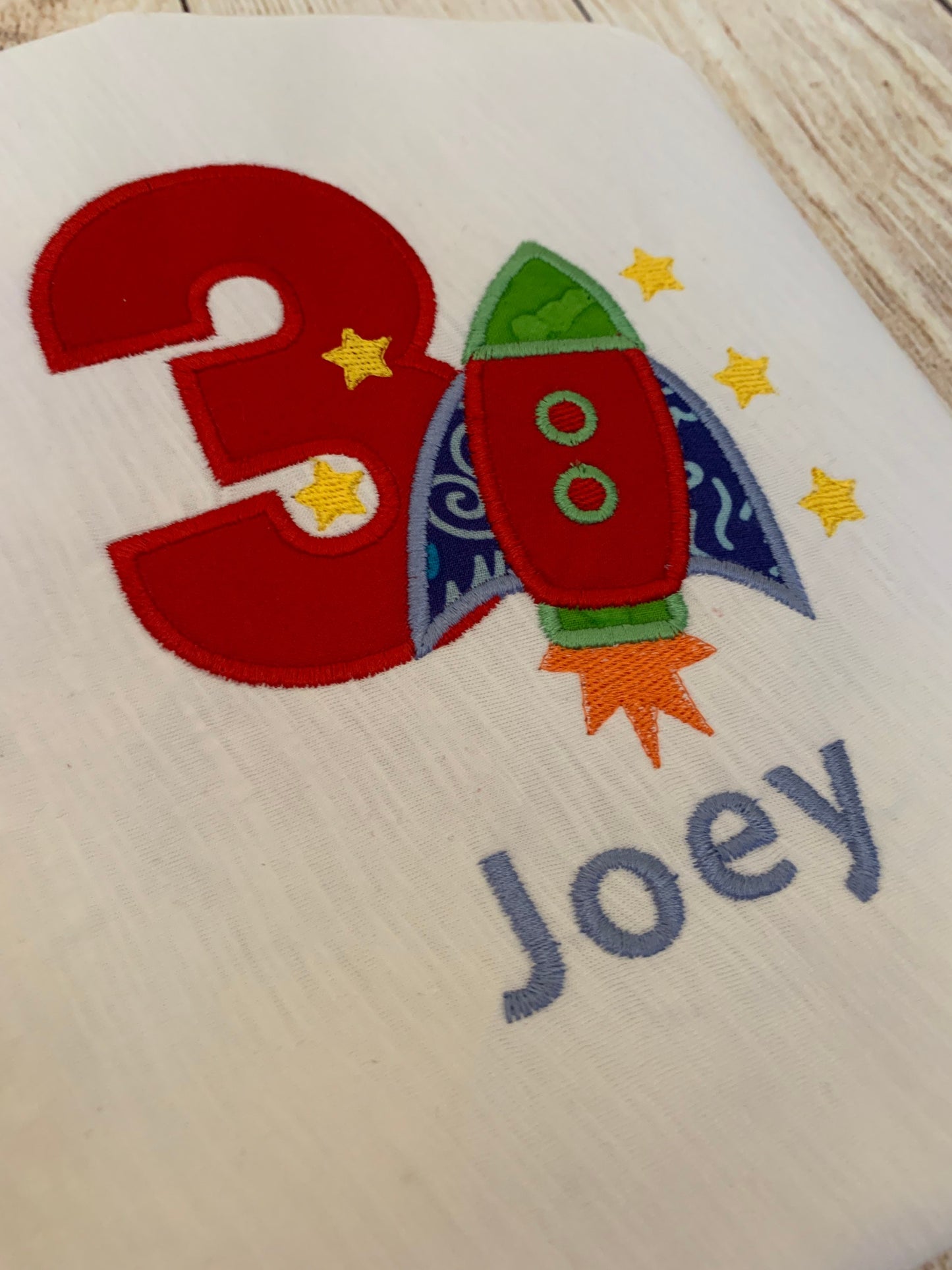 Rocket Man/Space Ship/Launch Birthday T-shirt