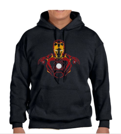 Iron Man Embroidered Hoodie
