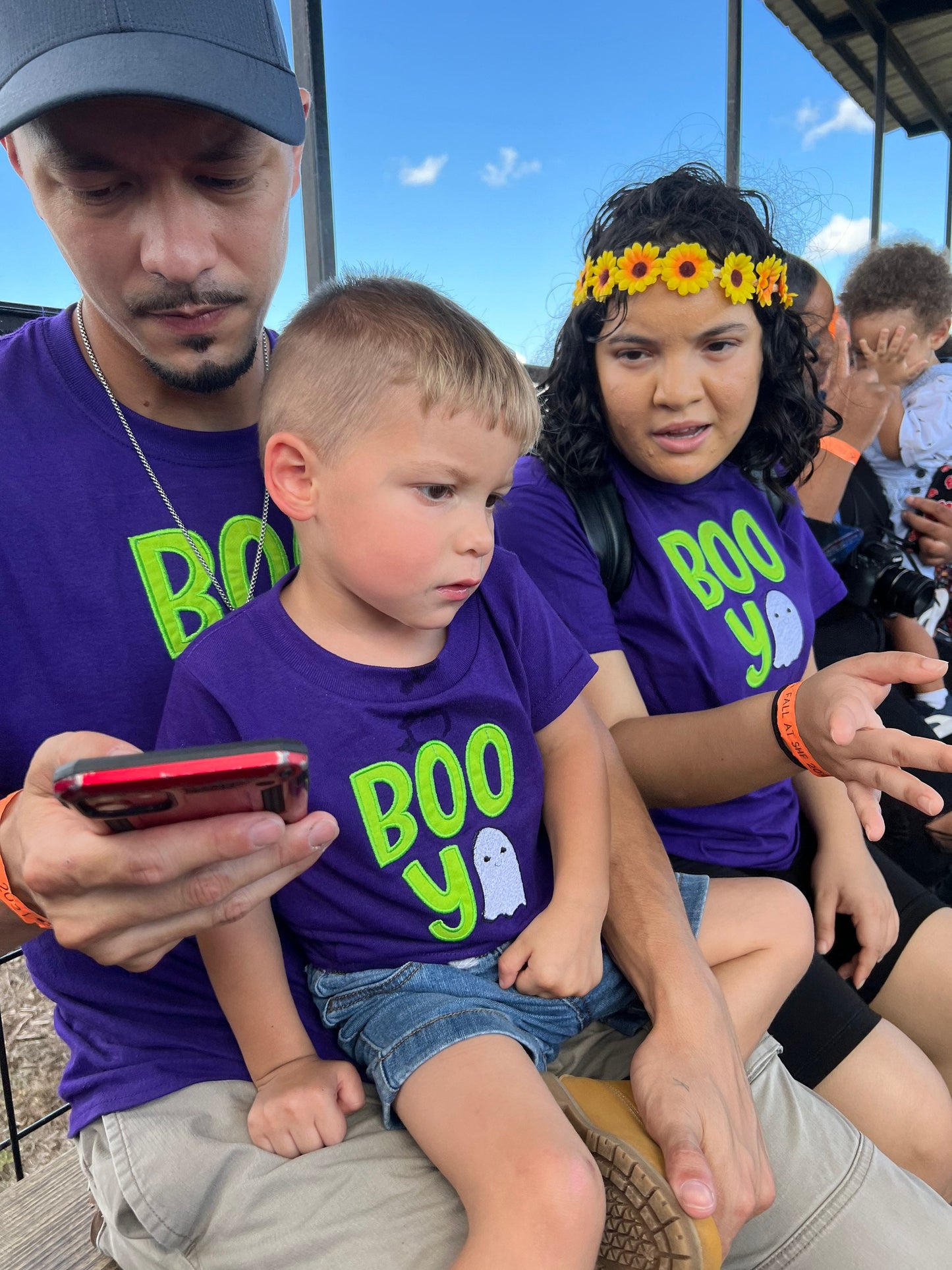 Boo Ya Kids Embroidered Halloween Ghost T-shirt
