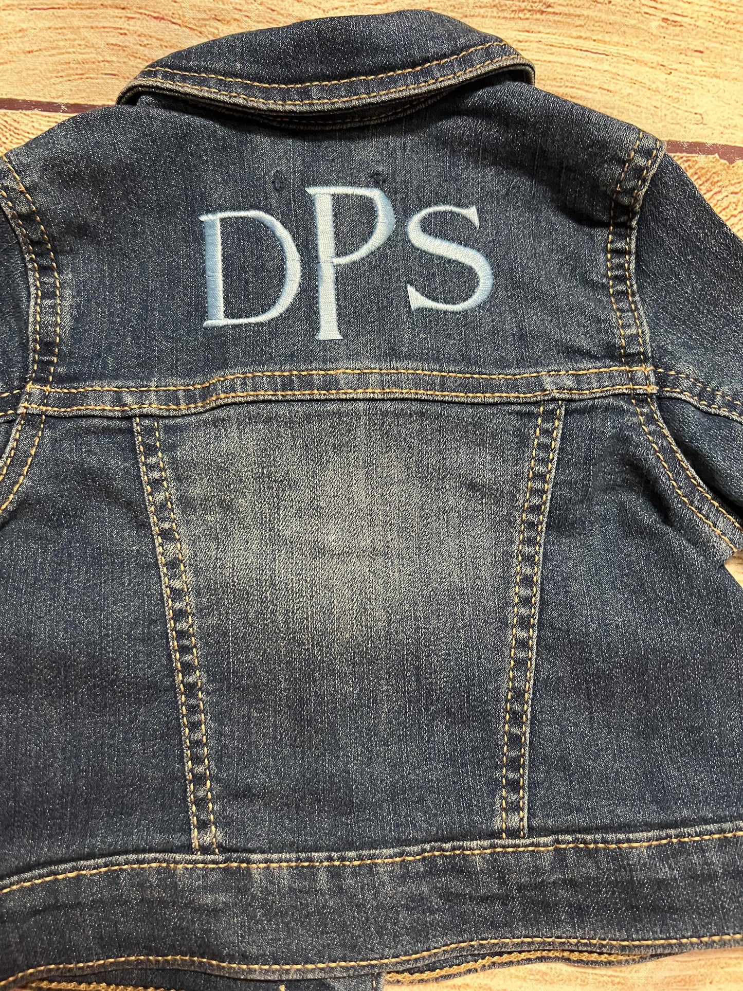 Baby Jean Jacket baby’s Monogrammed or with name