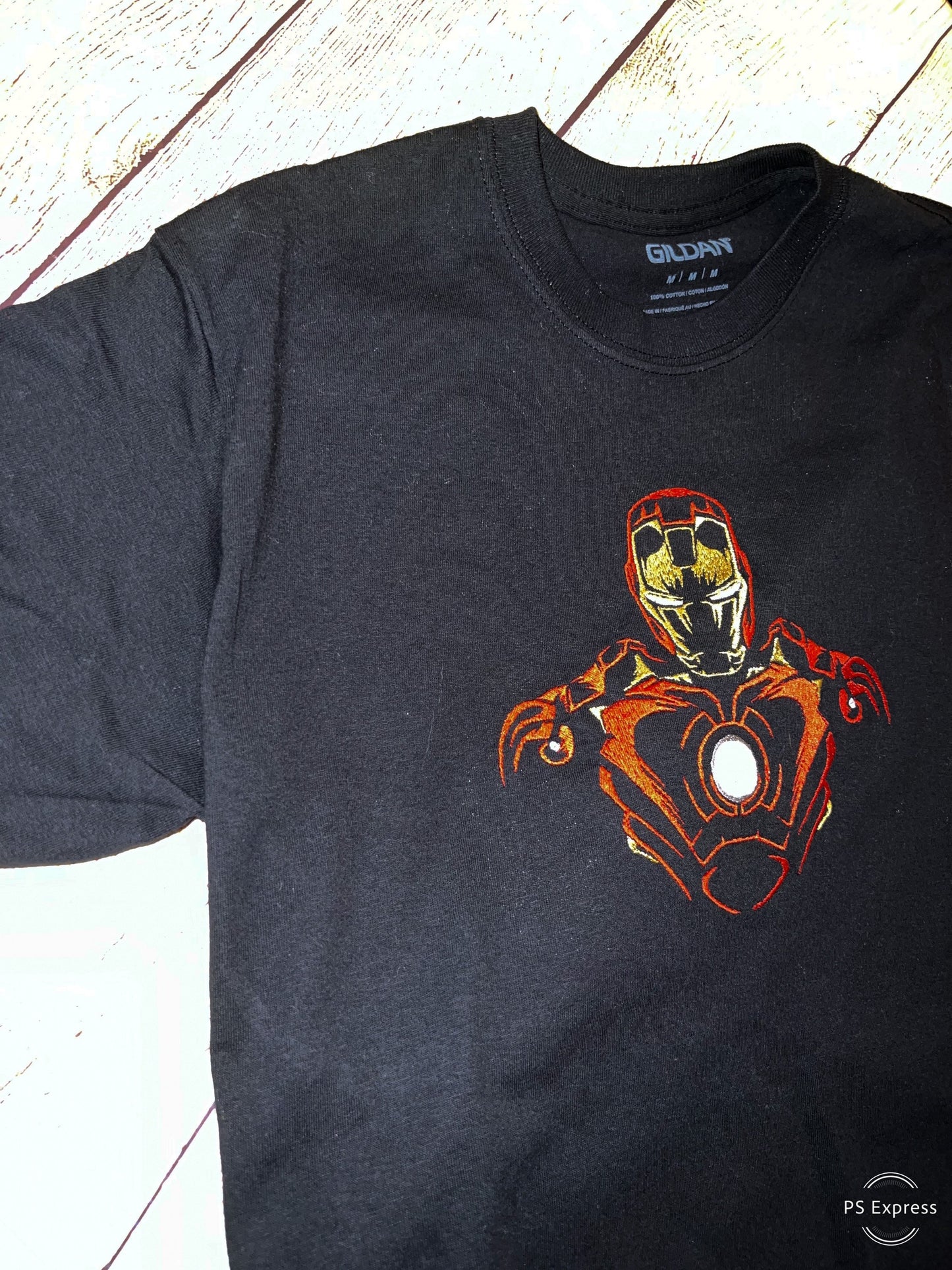 Iron Man Embroidered T-shirt