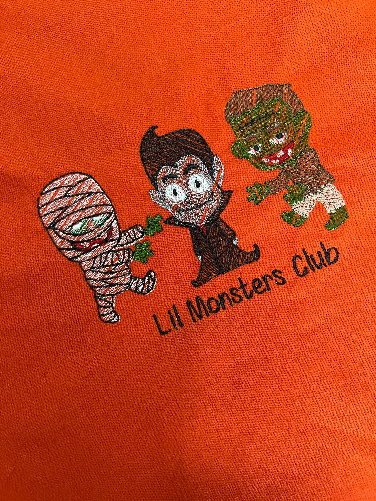 Halloween Embroidered Drawstring Treat Bag.