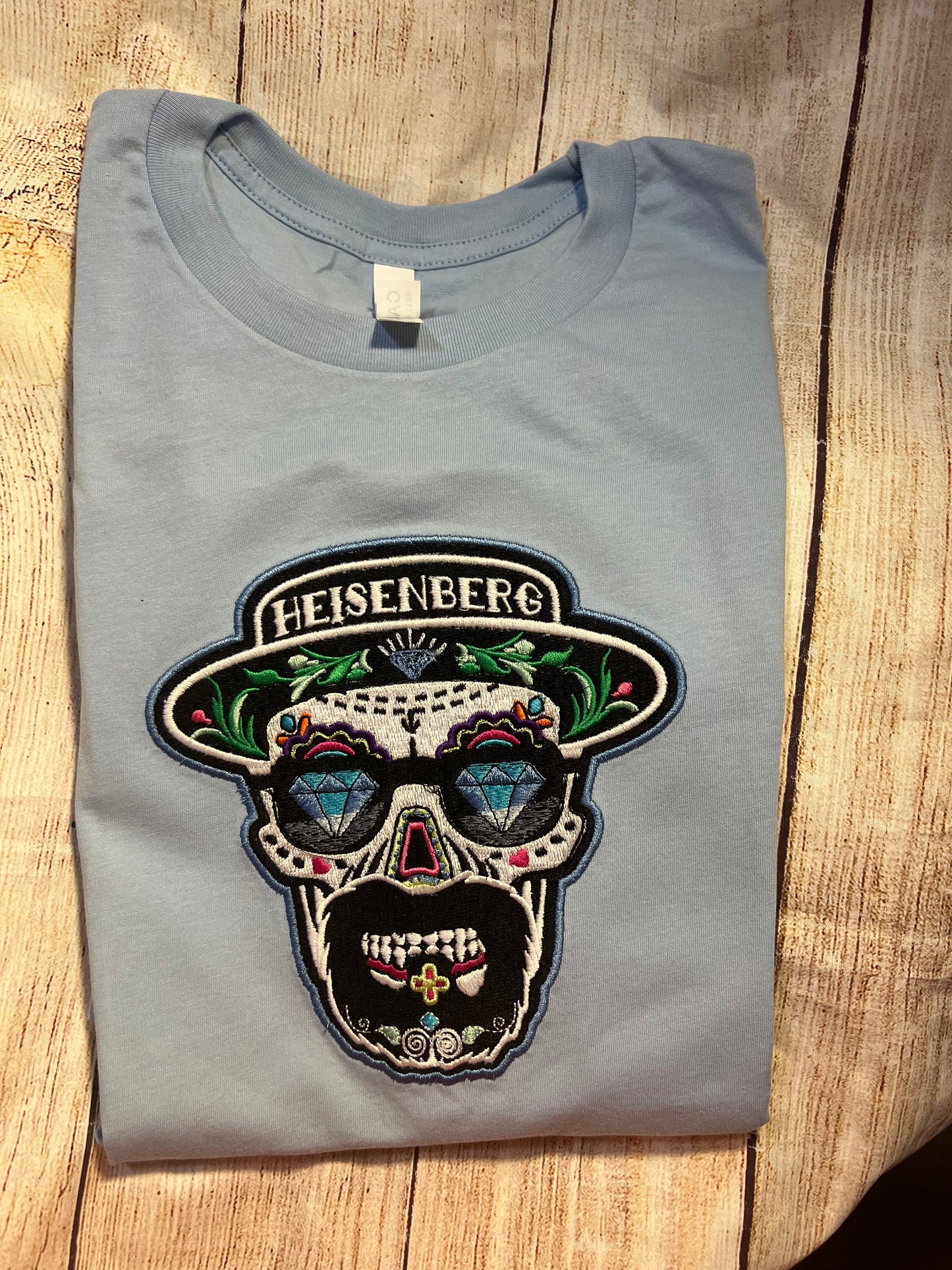 Skull Embroidered T-shirt